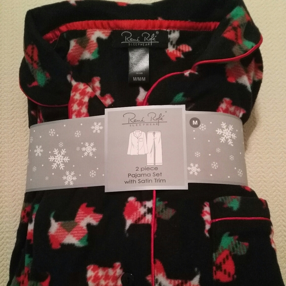 Rene Rofe Black Dog Pajamas - Picture 2 of 4